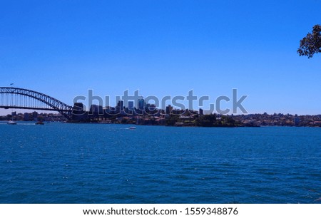 Colourful Panoramic views of Sydney Harbour Foreshore 