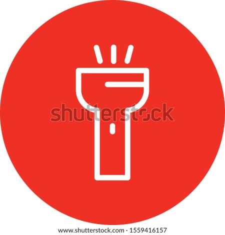 torch icon isolated on background
