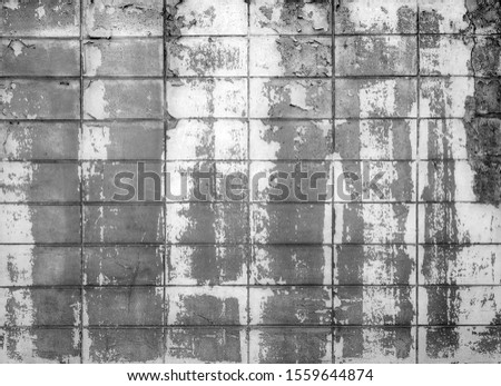 Abstract surfaces dirty Old concrete block wall background.