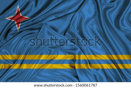 Super Realistic Flag of Aruba