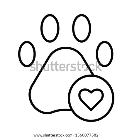 Pets allowed linear icon. Animal welcome. Pet friendly area. Veterinarian clinic. Shelter, hotel for animals. Thin line illustration. Contour symbol. Vector isolated outline drawing. Editable stroke