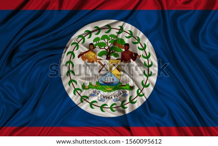 Super Realistic Flag of Belize