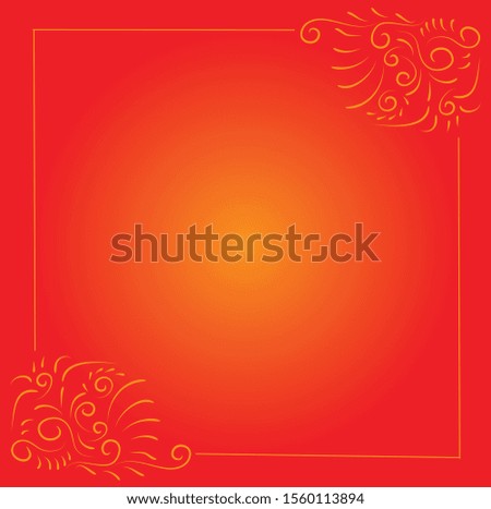 red background with flowers is perfect for greeting cards or invitations and business cards
