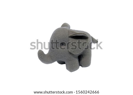 Closeup Picture of Cute Baby Elephant Plushy 