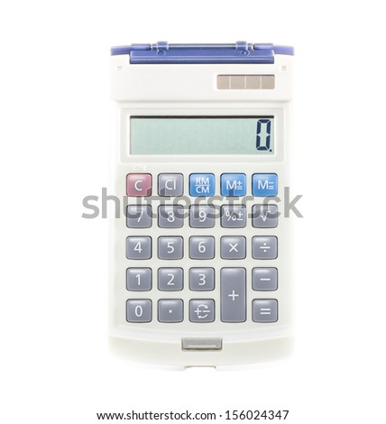 calculator isolated on a white background