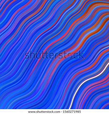 Light Blue, Yellow vector background with bent lines. Colorful illustration, which consists of curves. Design for your business promotion.