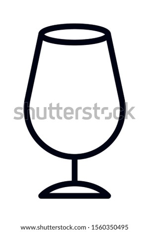 Alcohol cup icon design, Drink beverage liquid menu restaurant store and shop theme Vector illustration