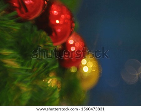 Blurry colorful of happy festival theme with bokeh. Beautiful background of New year Christmas ceremony.  2020 Newyear and Christmas is coming.