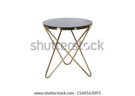 side table with isolated white background Royalty-Free Stock Photo #1560563093