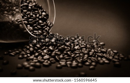 Banner background for advertising coffee products.