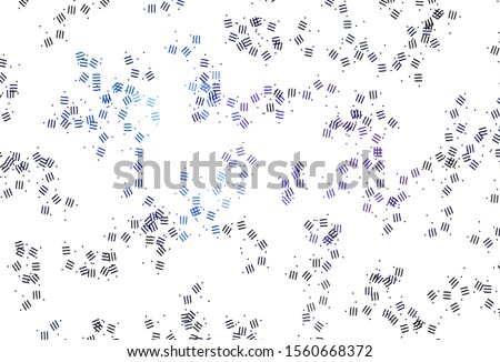 Light Pink, Blue vector pattern with sharp lines, dots. Shining colored illustration with sharp stripes. Pattern for your busines websites.