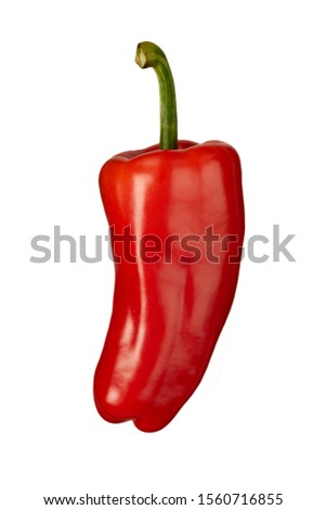 Red pepper on the white background
 Royalty-Free Stock Photo #1560716855