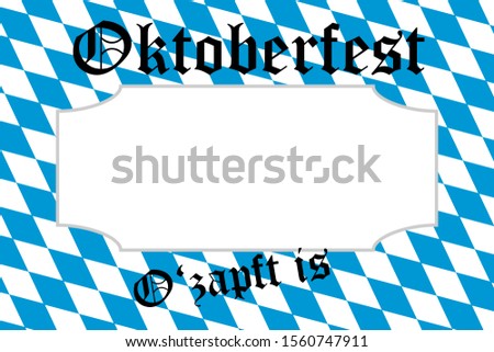 3D-Illustration German Oktoberfest on a white background with copy space