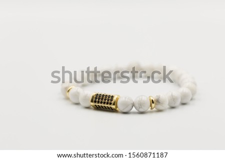 

Men's women's hand bracelets made of natural stone