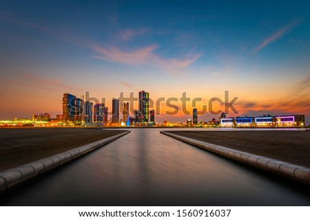View from water garden city. Manama, Bahrain