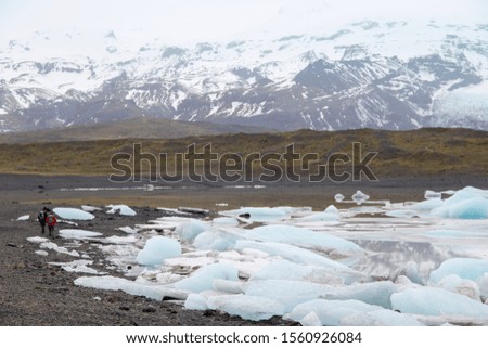 Fjallsarlon glacier in Iceland landscape