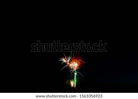 long exposure picture of fireworks