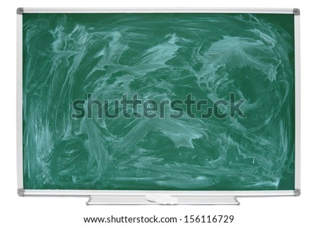 Dirty school board on a white background.