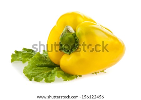 pepper isolated on a white background. One picture from series.