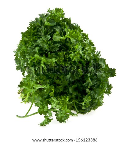parsley isolated on a white background. One picture from series.