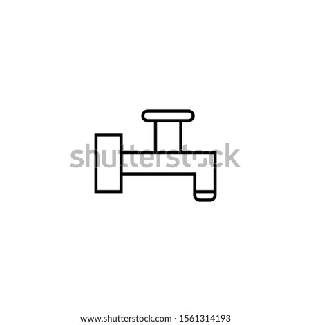 Outline tap water icon for web or corporate applications