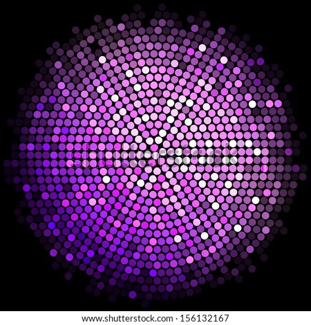 Vector purple disco lights background