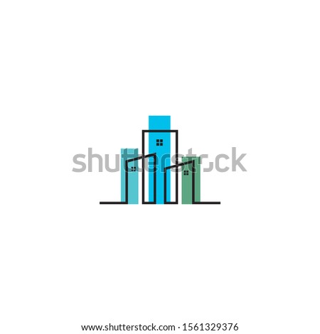 Commercial property Building construction. Skyscraper Business abstract design vector. vector of Skyscraper