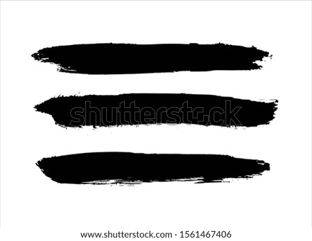 black ink brush stroke paint background vector