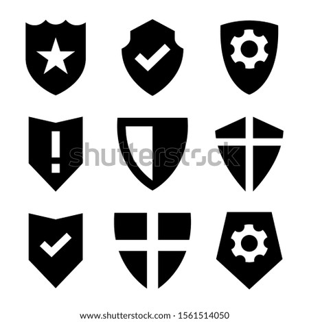 shield icon isolated sign symbol vector illustration - Collection of high quality black style vector icons
