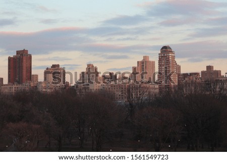 A beautiful view of New York City taken from Central Park