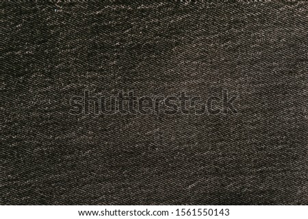 Denim textured fabric in black and gray
