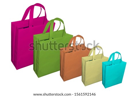 Different Size of Eco Friendly Bags, Multi Color Non Woven Bags, Polypropylene Reusable shopping and Gift Bag 