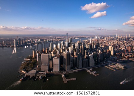 NYC Arial view from helicopter
