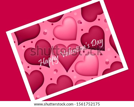 Background of Hearts - Valentine's Day