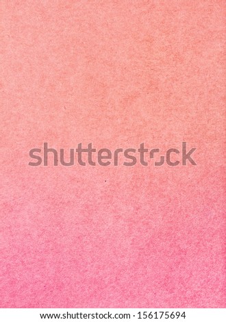 Water color on recycle pink and red vintage paper texture background.