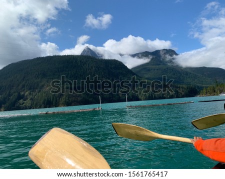 Canoeing in the north cascades