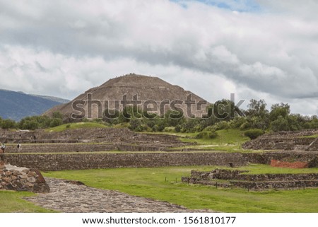 The Avenue of the Dead at Teotihuacan, Mexico