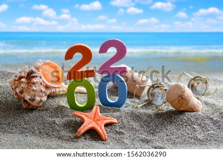 Sign Happy Anniversary On The Sandy Beach By The Ocean Images