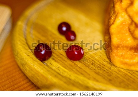 handmade preparation of treats for traditional Orthodox Christmas - dried fruits, cranberries, honey, nuts