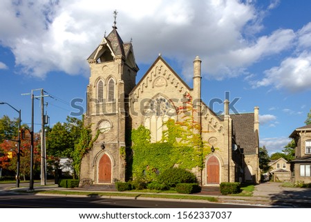 Brant Avenue United Church - Heritage - Brantford, Ontario, Canada Royalty-Free Stock Photo #1562337037