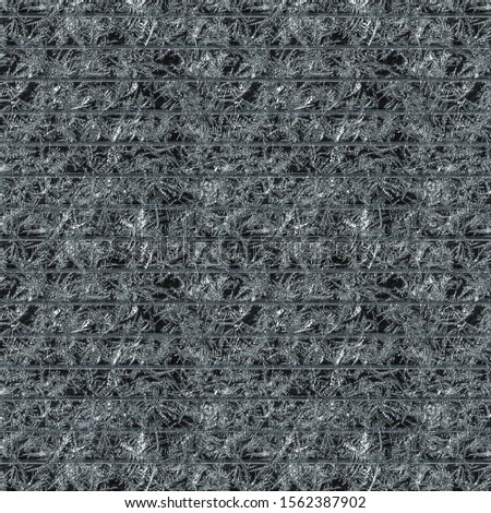 Seamless pattern square beautiful texture of a frozen blue Polycarbonate Sheet with sun glares