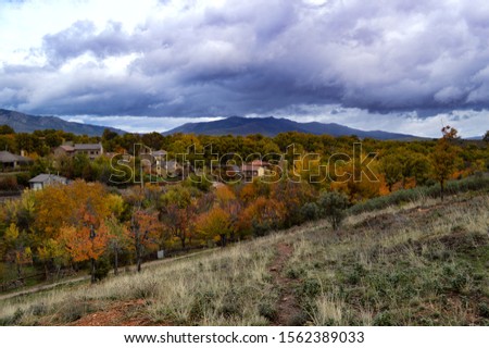 Autumn over the Spanish villages