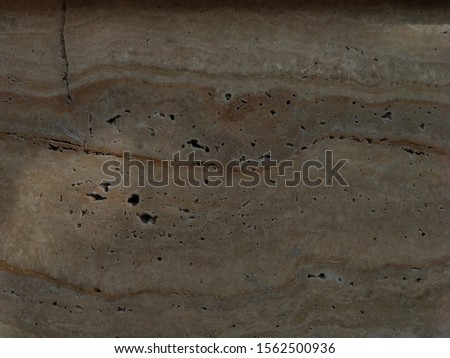 Marble travertine  beige stone  face wall, floor texture background 