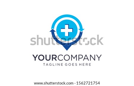 Medical point logo design concepts