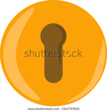 Key hole illustration vector on white background.