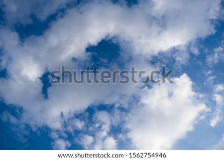 clouds on the blue sky in the day time