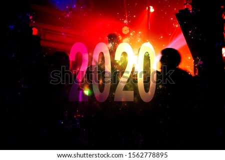 people party nightclub silhouettes for happiness fun with music people smiling relaxation dance in club enjoying evening fun concert edm welcom happy new year 2020