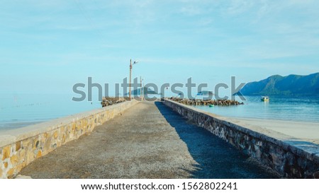 Historical war bridge in Con Dao island, Vietnam