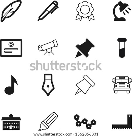 education vector icon set such as: discover, certified, satisfaction, paint, decorative, idea, moon, plume, automobile, desktop, straightedge, success, government, table, metal, interface