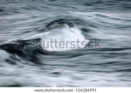 Slow shutter speed  moving wave